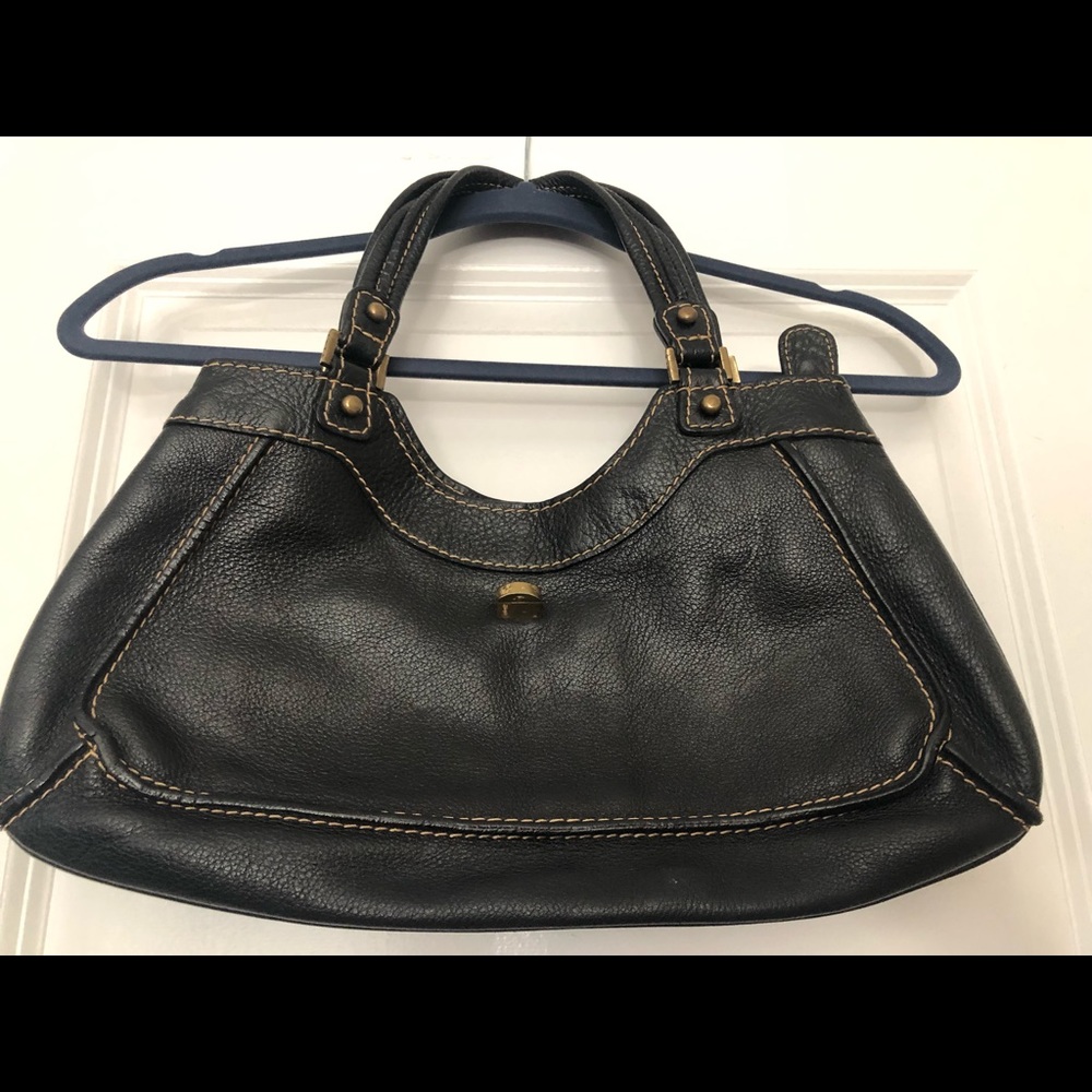 Rafe New York blue leather handbag